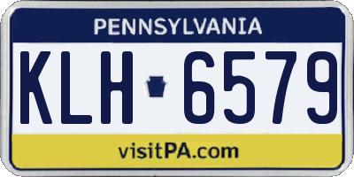PA license plate KLH6579