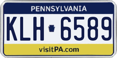 PA license plate KLH6589