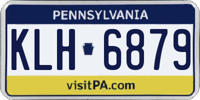 PA license plate KLH6879