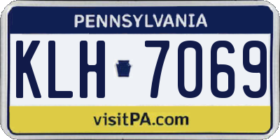PA license plate KLH7069