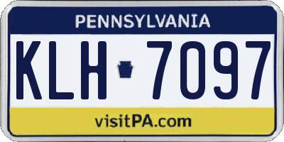 PA license plate KLH7097
