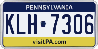PA license plate KLH7306