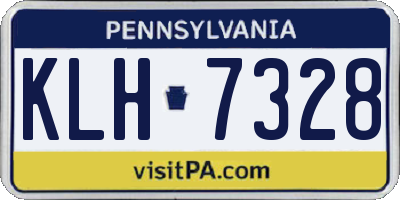 PA license plate KLH7328
