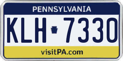 PA license plate KLH7330