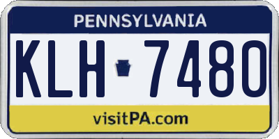 PA license plate KLH7480