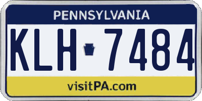 PA license plate KLH7484