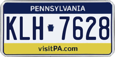 PA license plate KLH7628