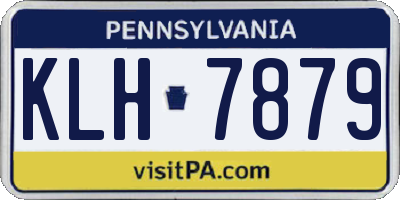 PA license plate KLH7879
