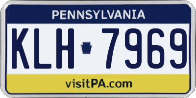 PA license plate KLH7969