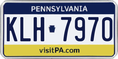 PA license plate KLH7970