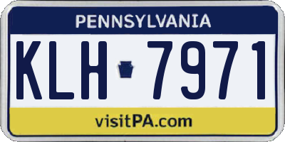 PA license plate KLH7971