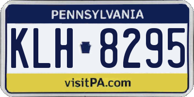 PA license plate KLH8295