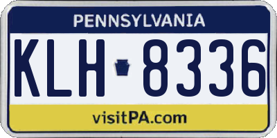 PA license plate KLH8336