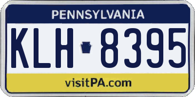 PA license plate KLH8395