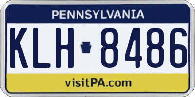 PA license plate KLH8486