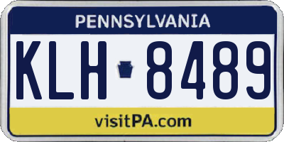 PA license plate KLH8489