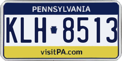 PA license plate KLH8513
