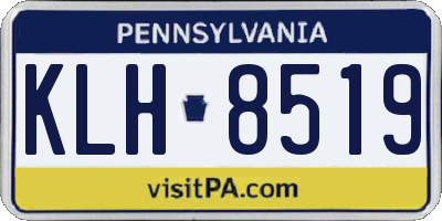 PA license plate KLH8519