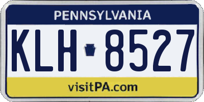 PA license plate KLH8527