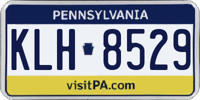 PA license plate KLH8529