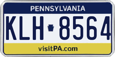 PA license plate KLH8564
