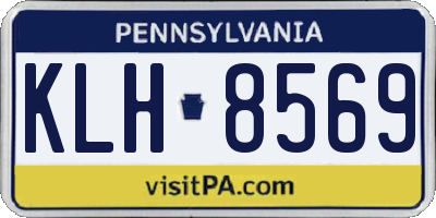 PA license plate KLH8569