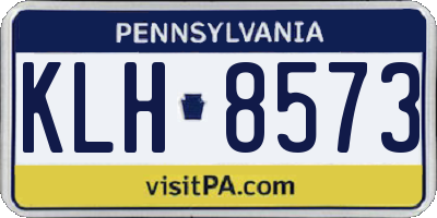 PA license plate KLH8573