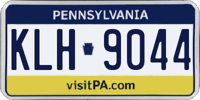 PA license plate KLH9044