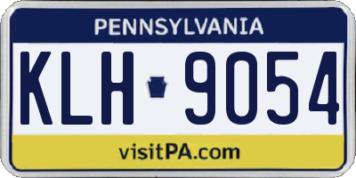 PA license plate KLH9054