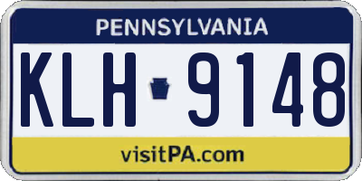 PA license plate KLH9148