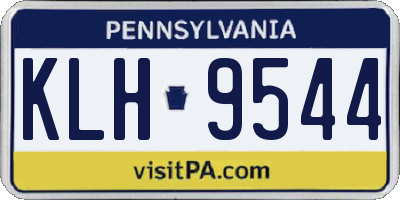PA license plate KLH9544