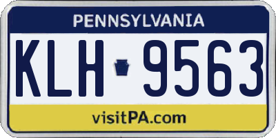 PA license plate KLH9563