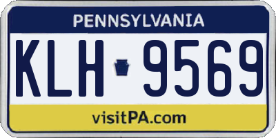 PA license plate KLH9569