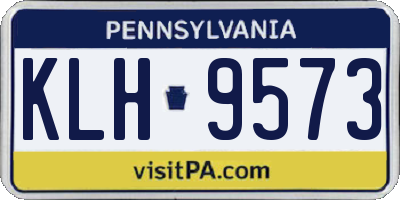 PA license plate KLH9573