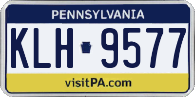 PA license plate KLH9577