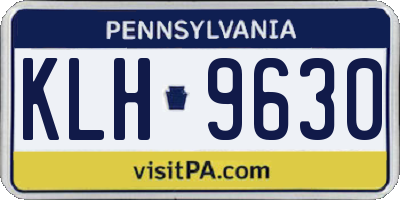 PA license plate KLH9630