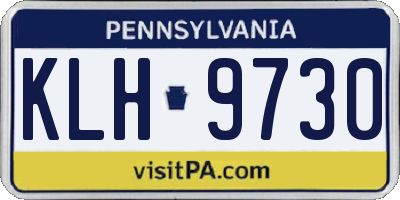 PA license plate KLH9730