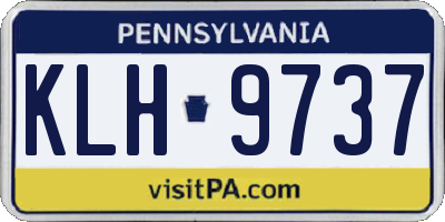 PA license plate KLH9737