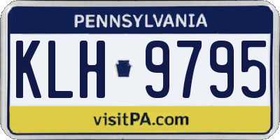 PA license plate KLH9795