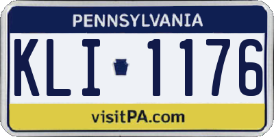 PA license plate KLI1176