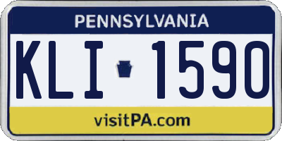 PA license plate KLI1590