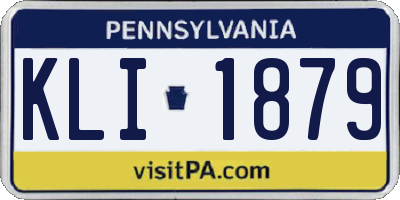 PA license plate KLI1879