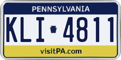 PA license plate KLI4811