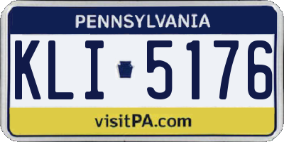 PA license plate KLI5176