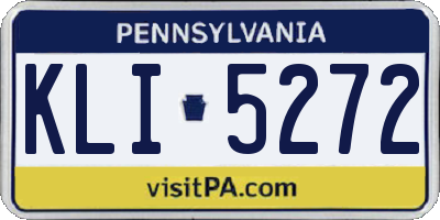 PA license plate KLI5272
