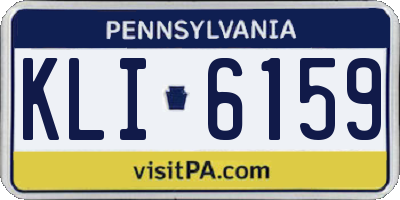 PA license plate KLI6159