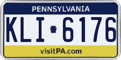 PA license plate KLI6176