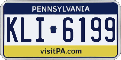 PA license plate KLI6199