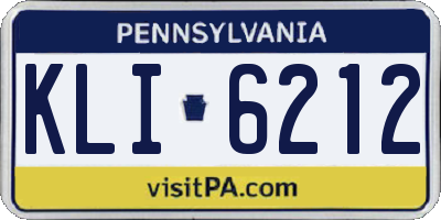 PA license plate KLI6212