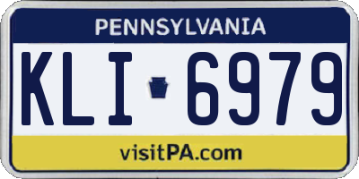 PA license plate KLI6979